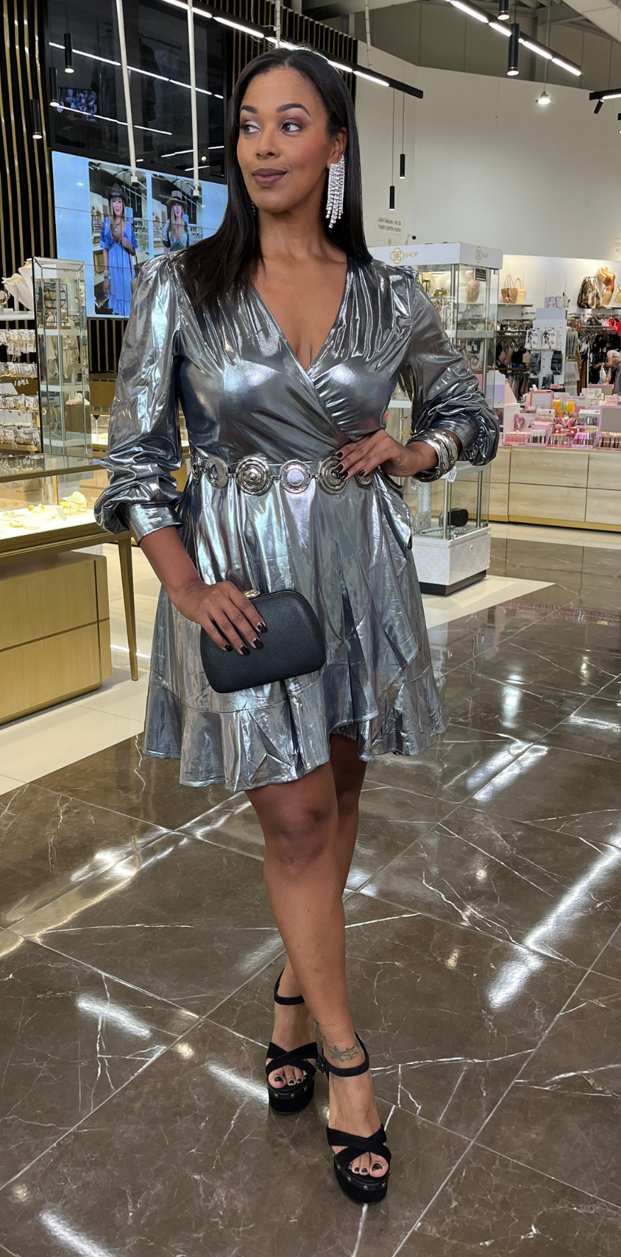 Metallic Minidress