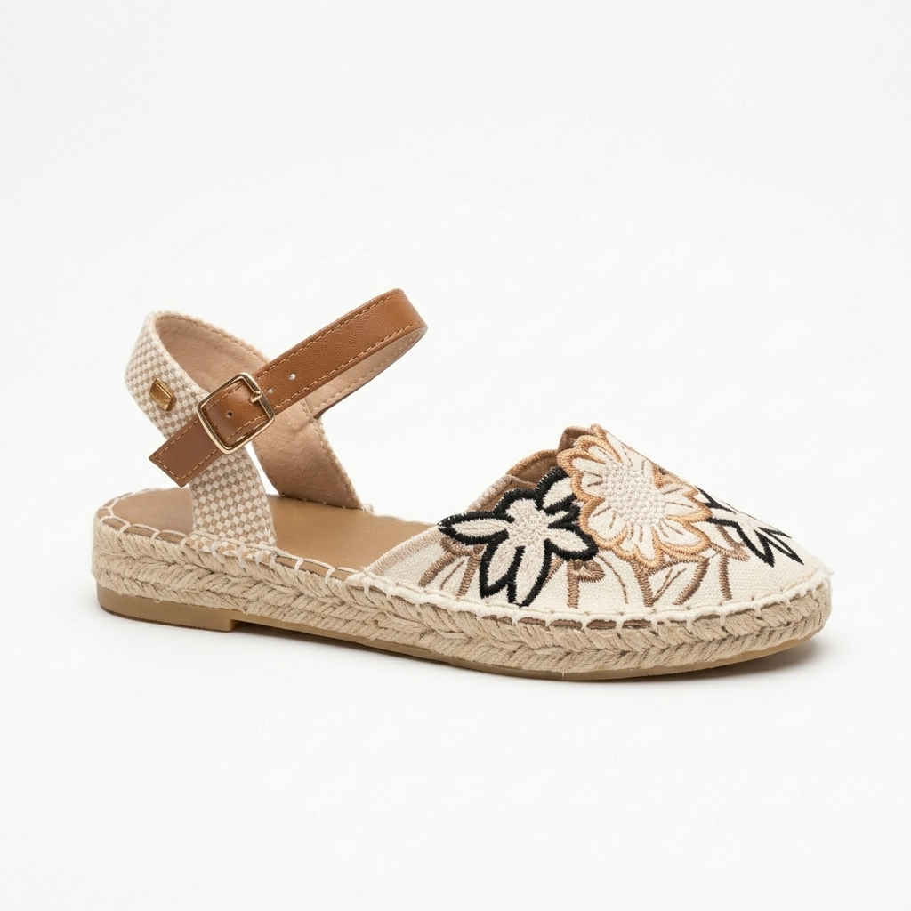 Floral Details Sandals