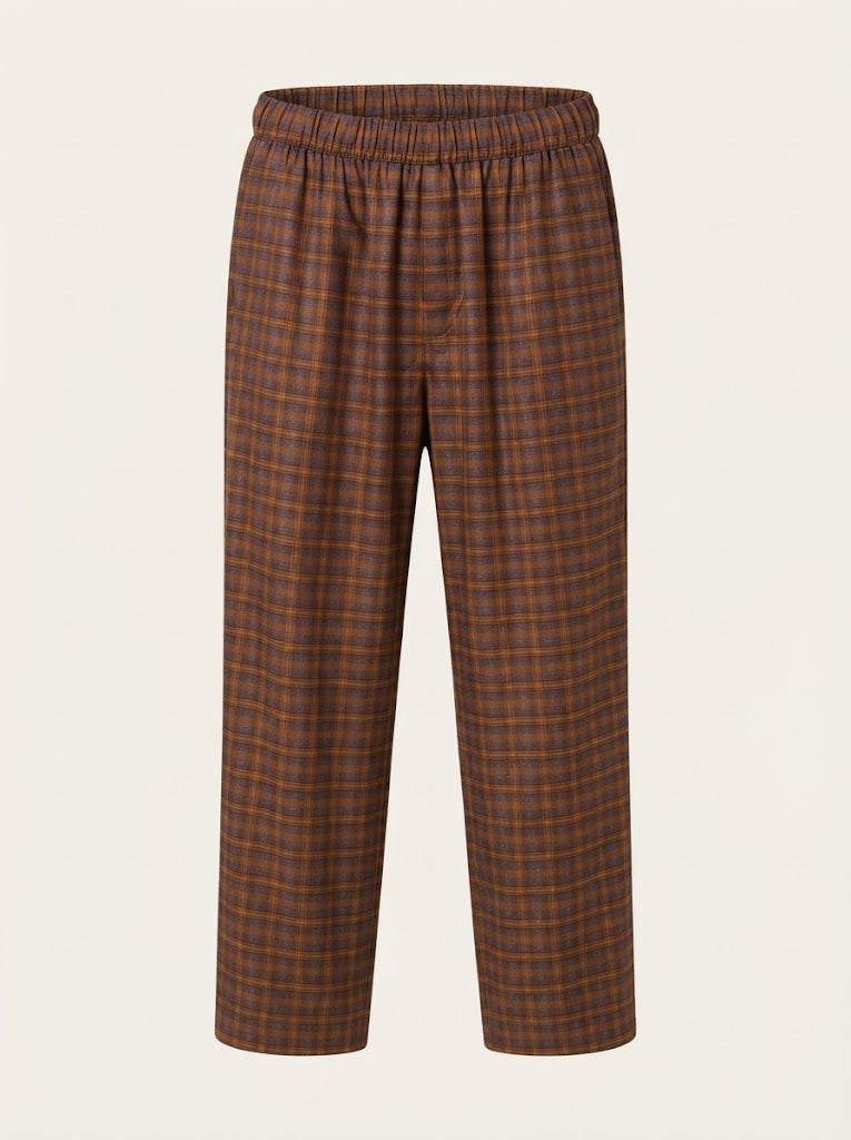 Plaid Print Pants