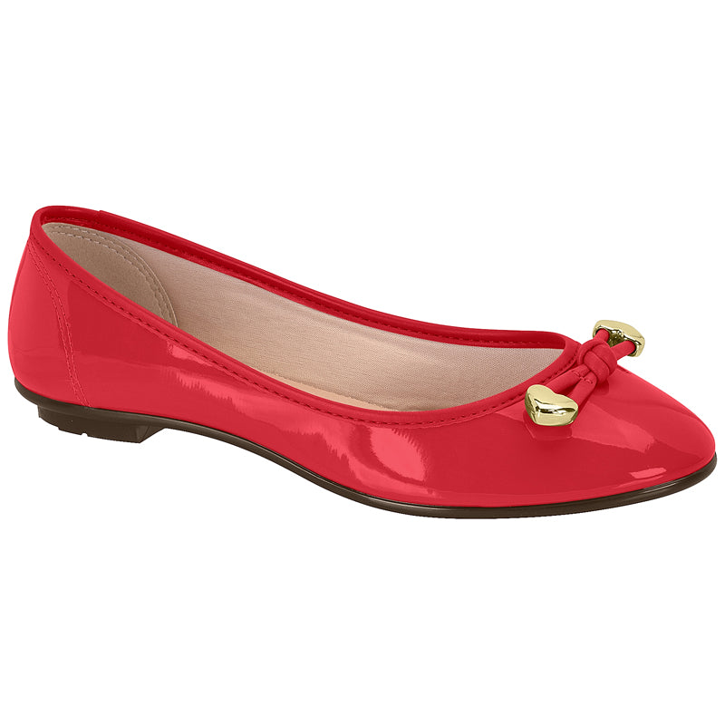 Glossy Red Ballerinas