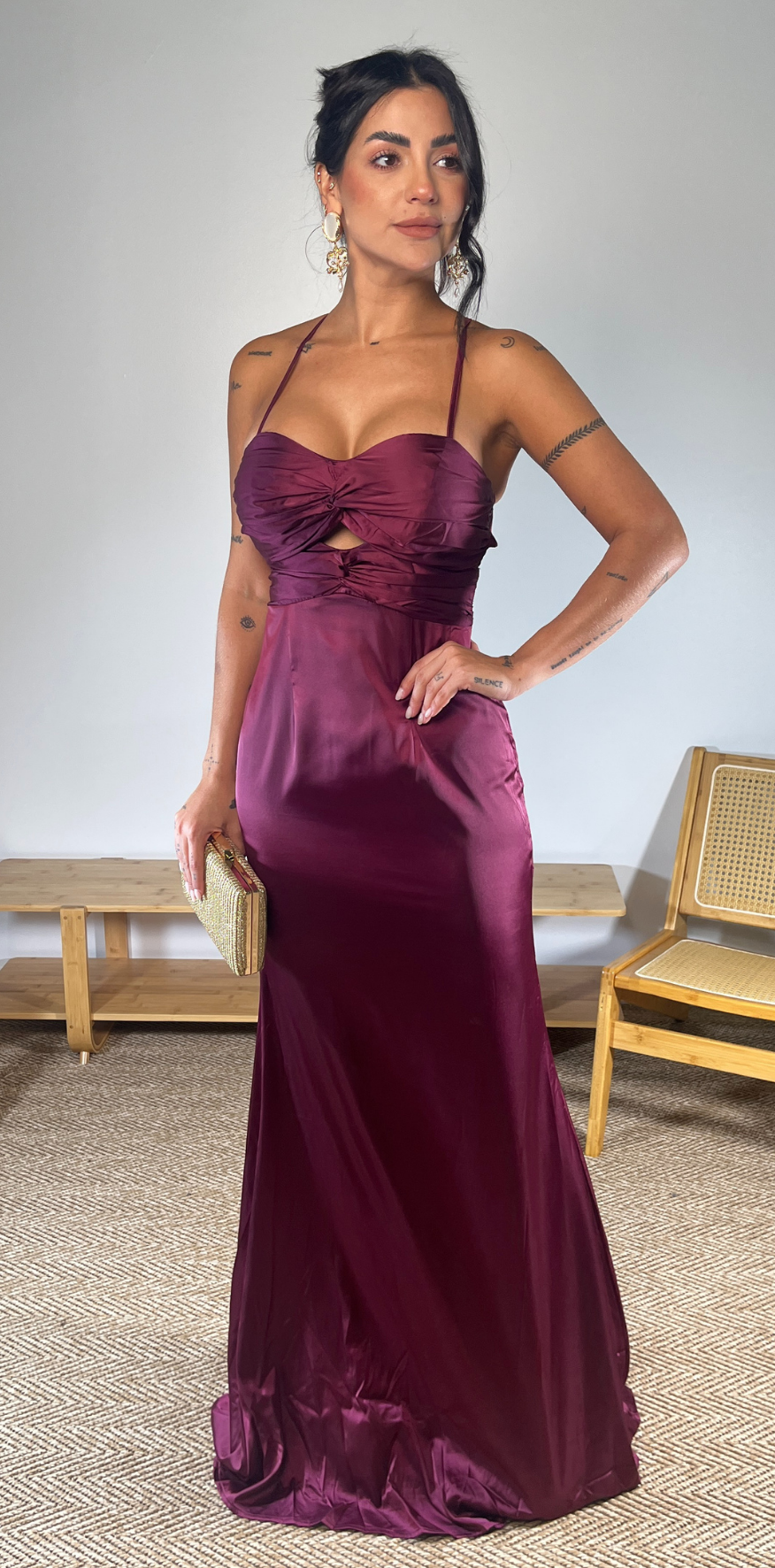 Purple Strapped Dress