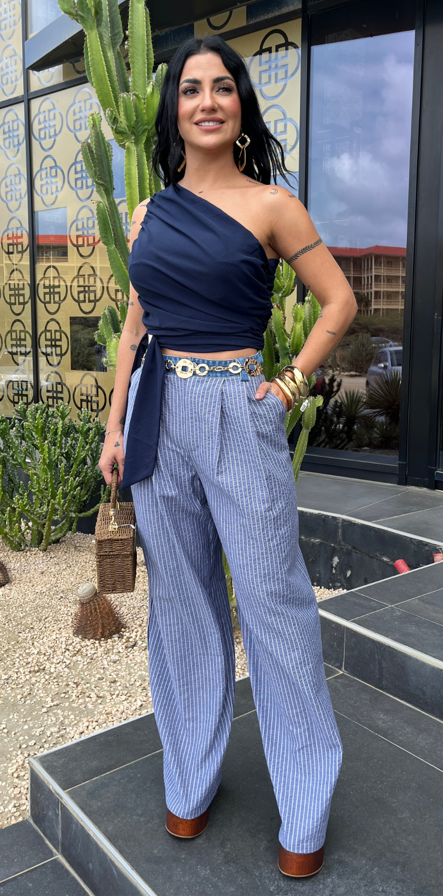 Blue Stripes Pants