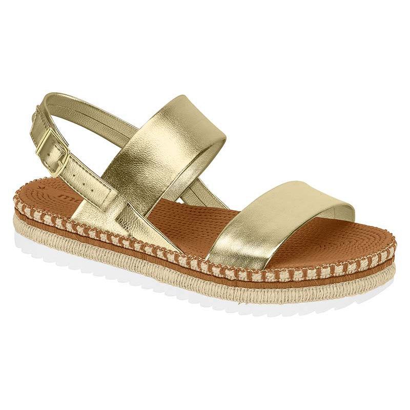 Gold Straps Chunky Sandals