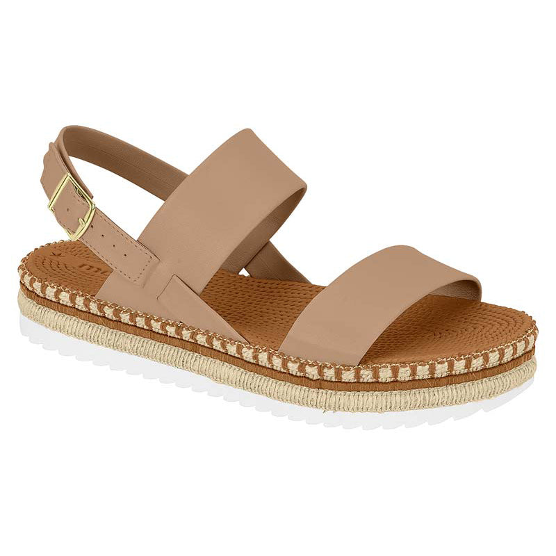 Beige Straps Chunky Sandals