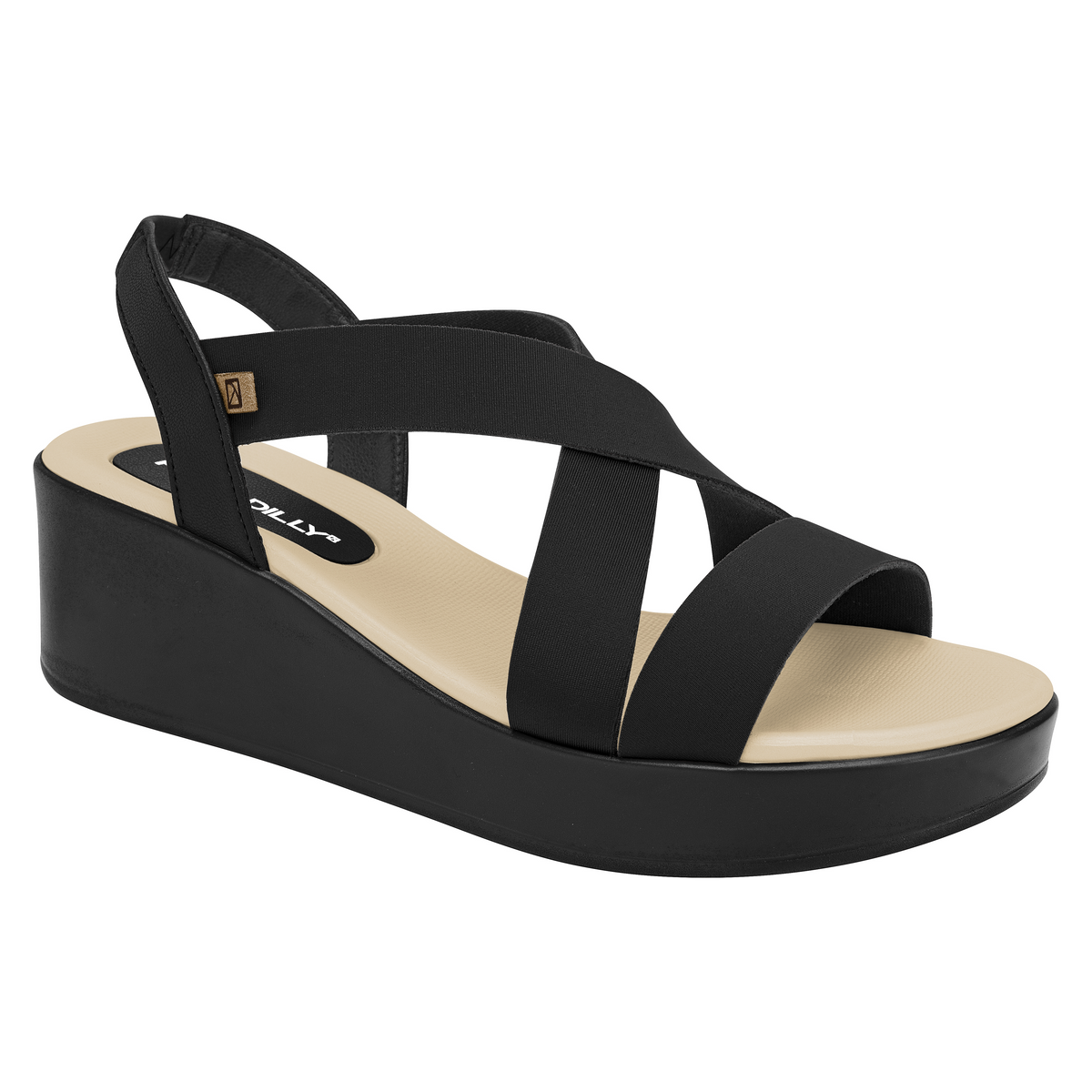 Strappy Black Wedges