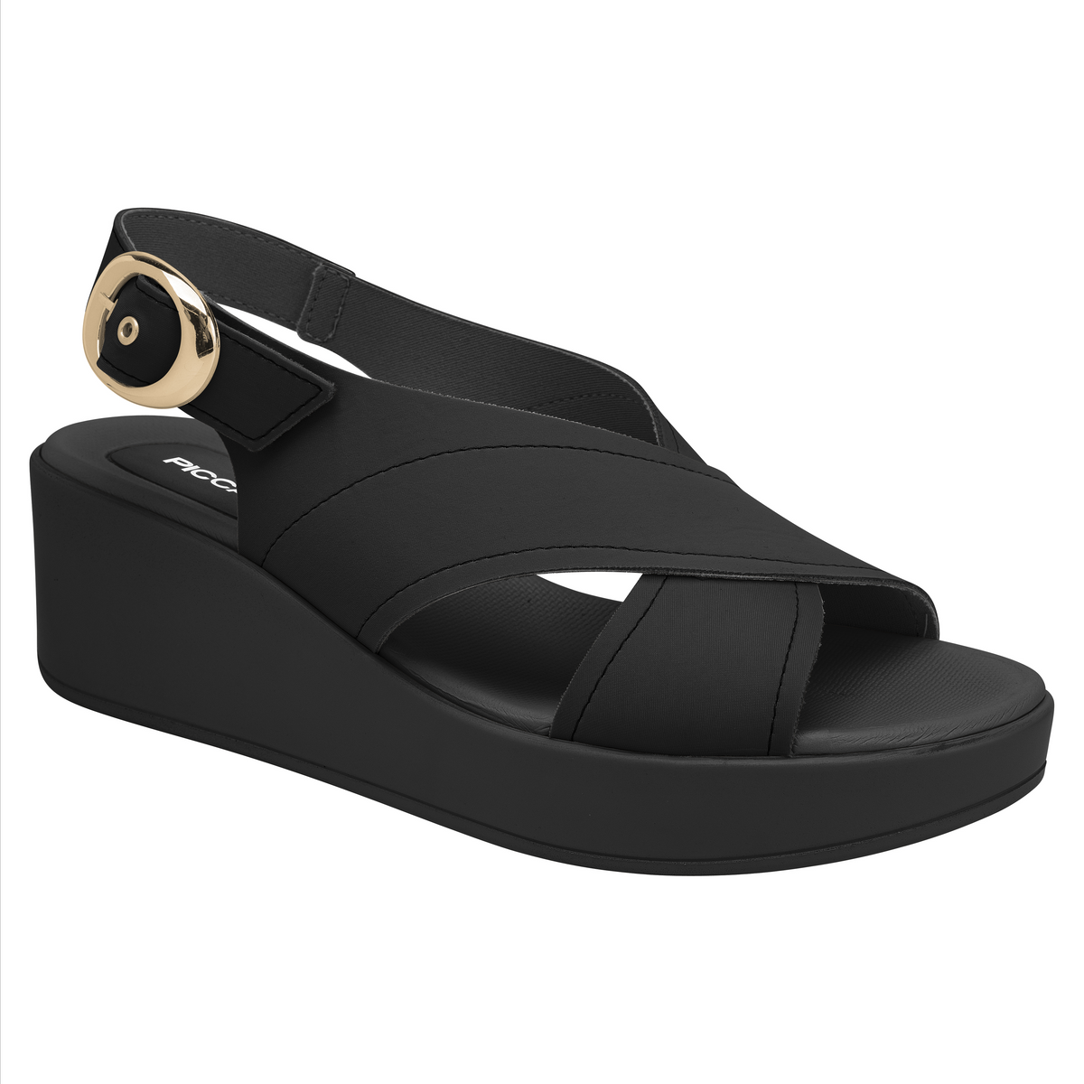 Slingback Cross Strap Wedges