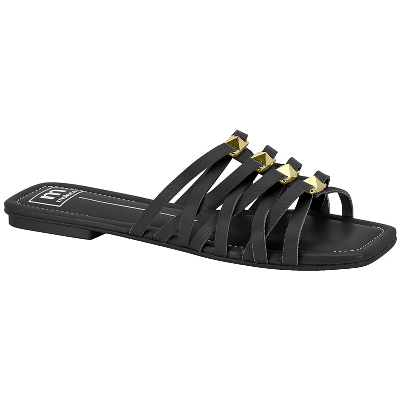 Black Multi Straps Sandals