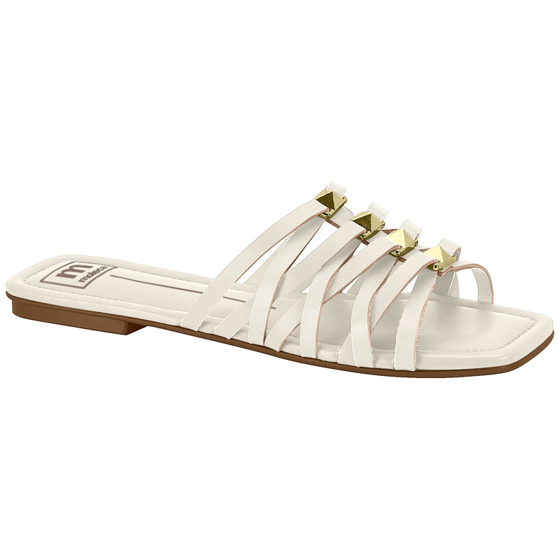 White Multi Straps Sandals