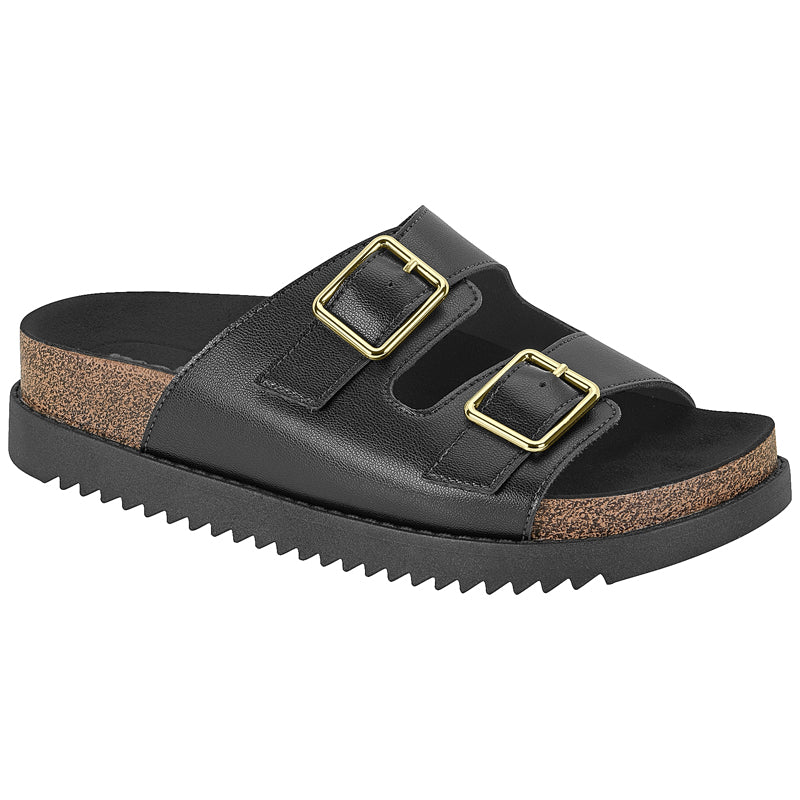 Black Slide Sandals