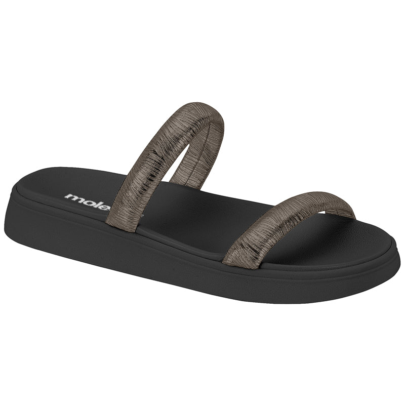 Black Double Straps Sandals