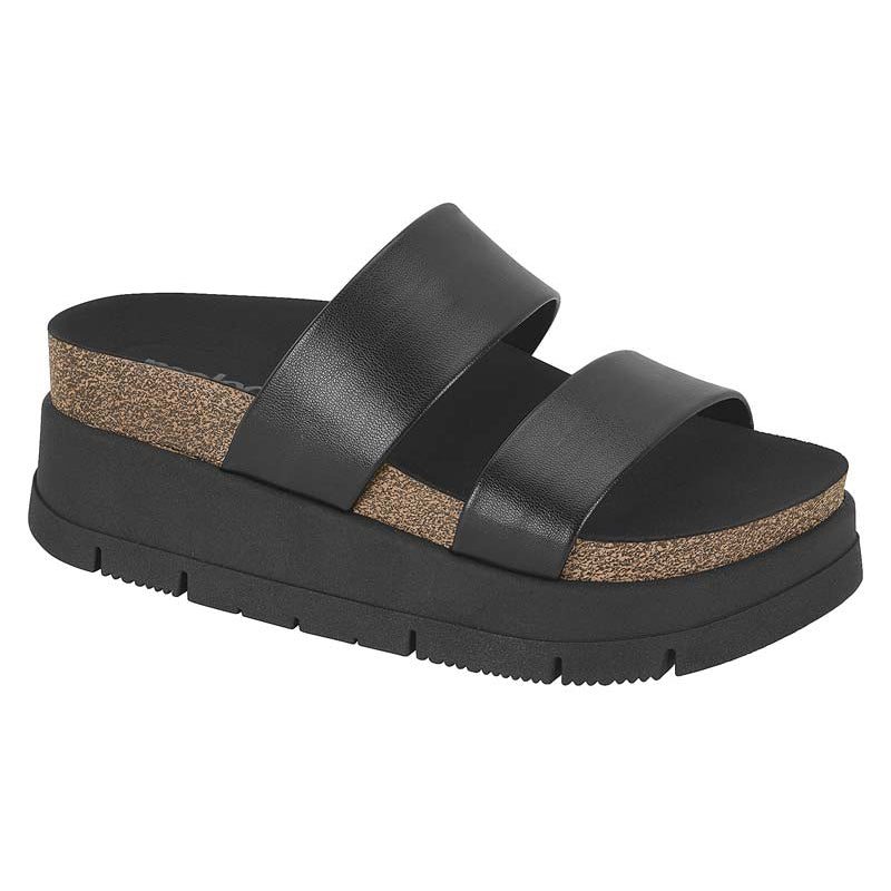 Black Slide Chunky Sandals