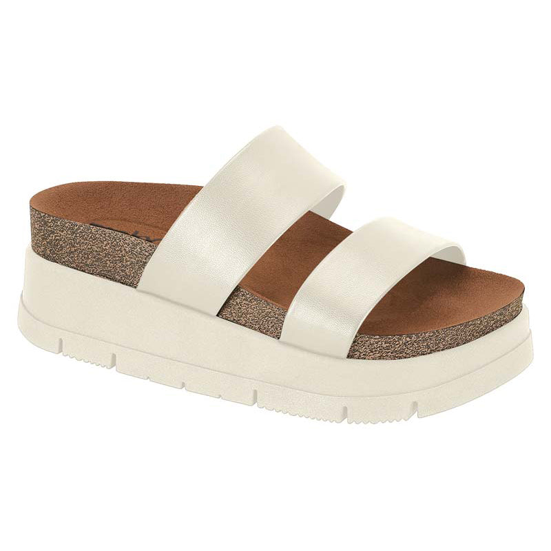 White Slide Chunky Sandals