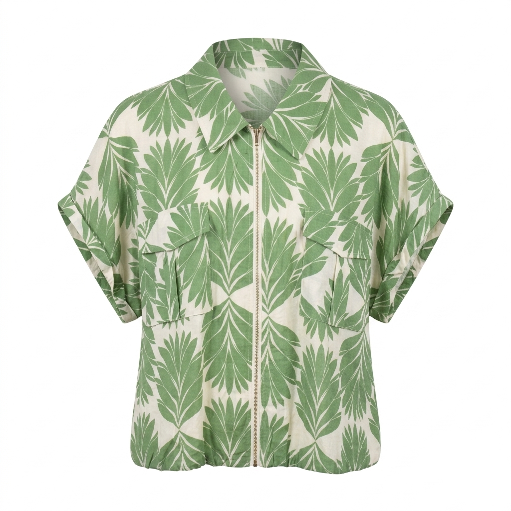Tropical Print Blouse