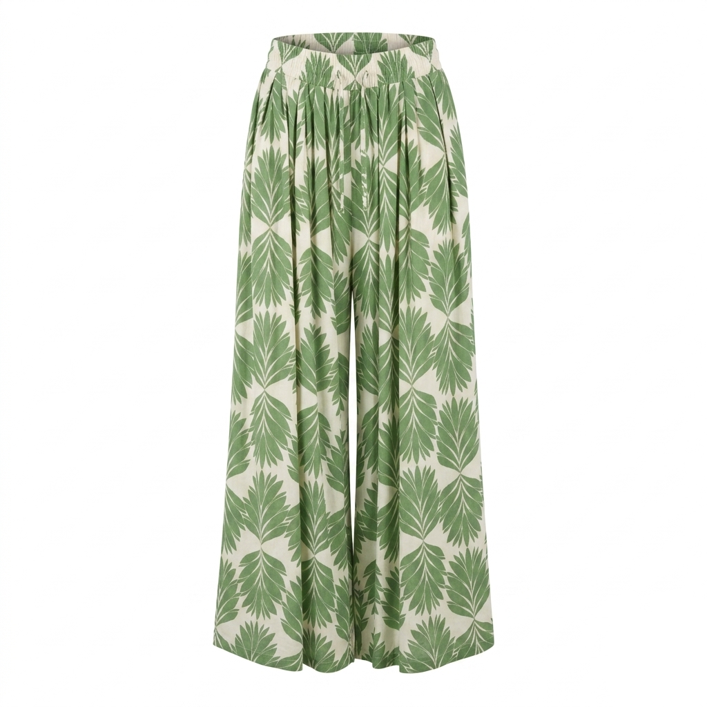 Tropical Print Pants