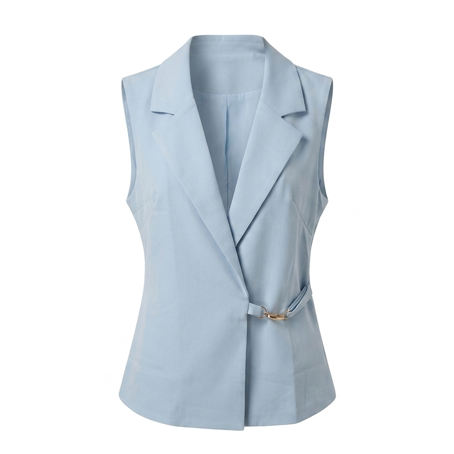 Gold Detail Blue Vest
