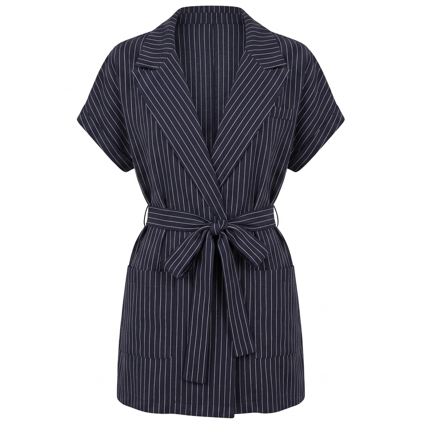 Navy Striped Jacket