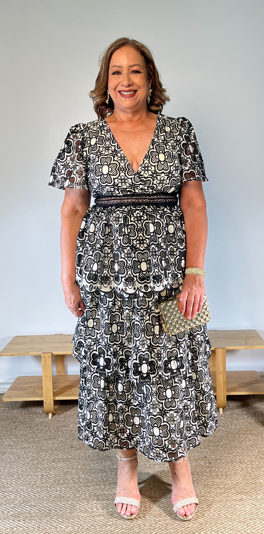 Black & White Floral Dress