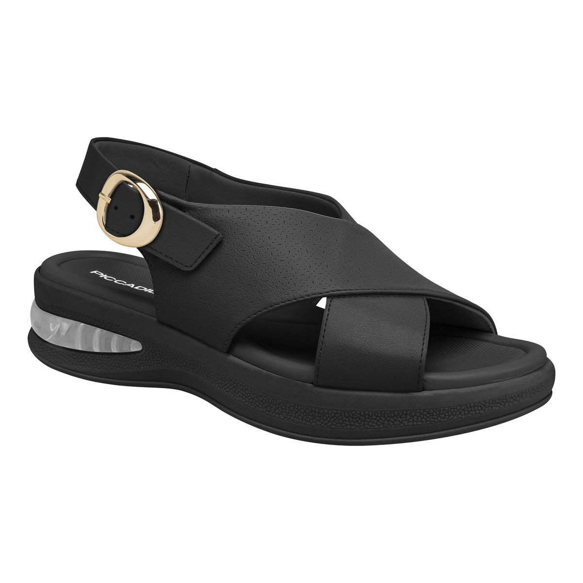 Black Slingback Chunky Sandals