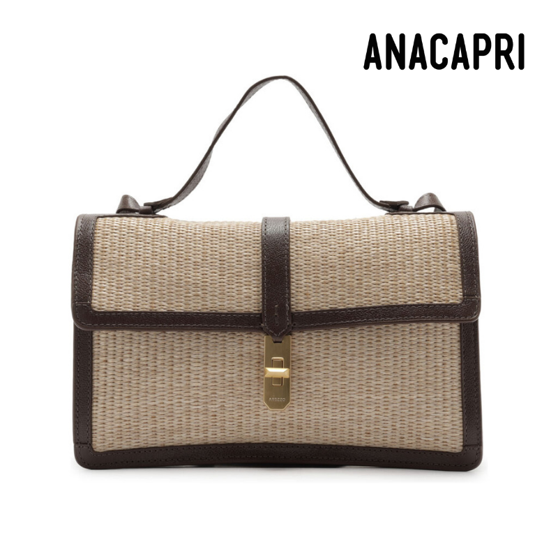 Brown Details Natural Bag