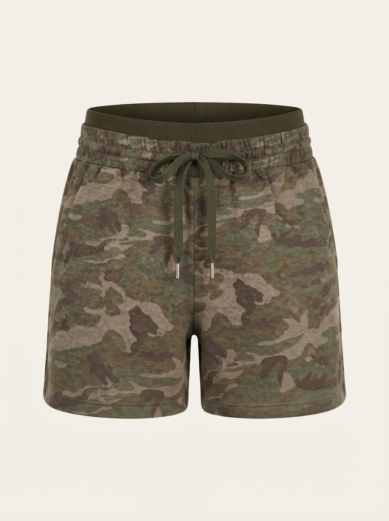 Camo Drawstring Shorts