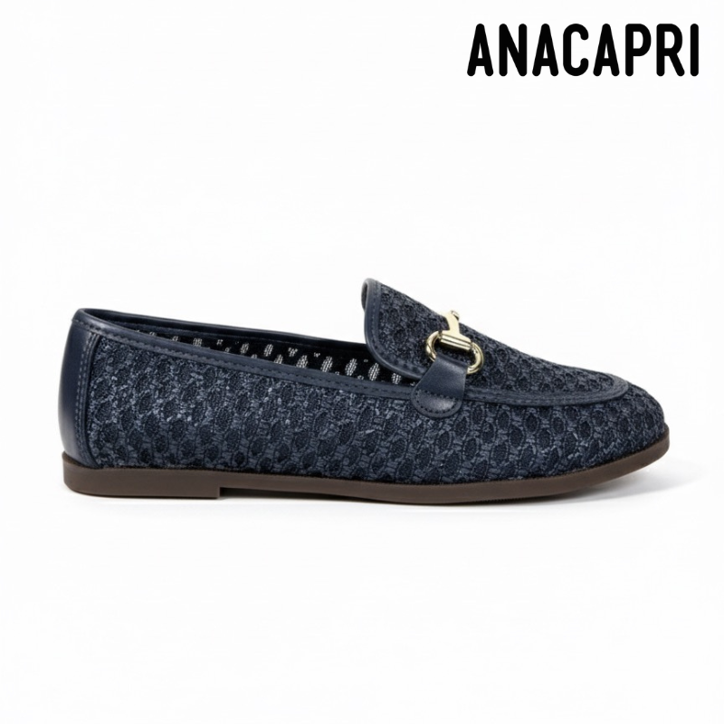 Navy Moccasins