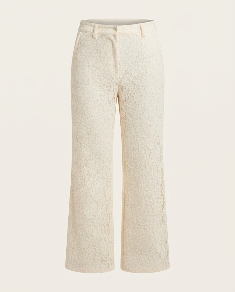 Lace Wide Leg Trousers