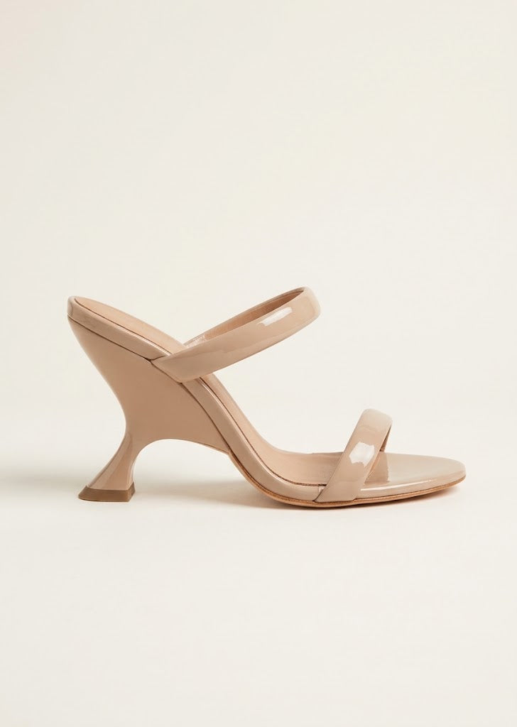 Glossy Straps Wedges