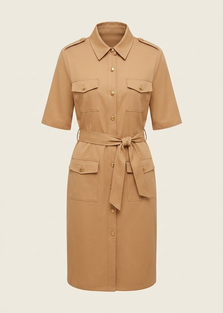 Buttoned Dress