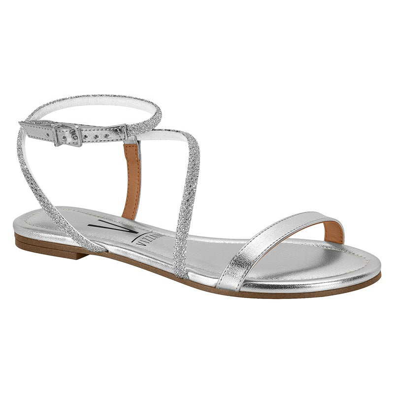 Silver Strappy Sandals