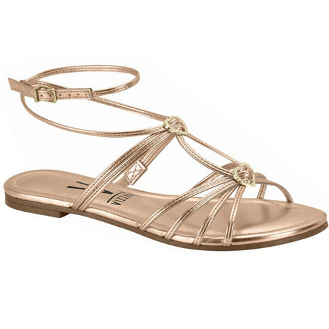 Rose Gold Strappy Sandals