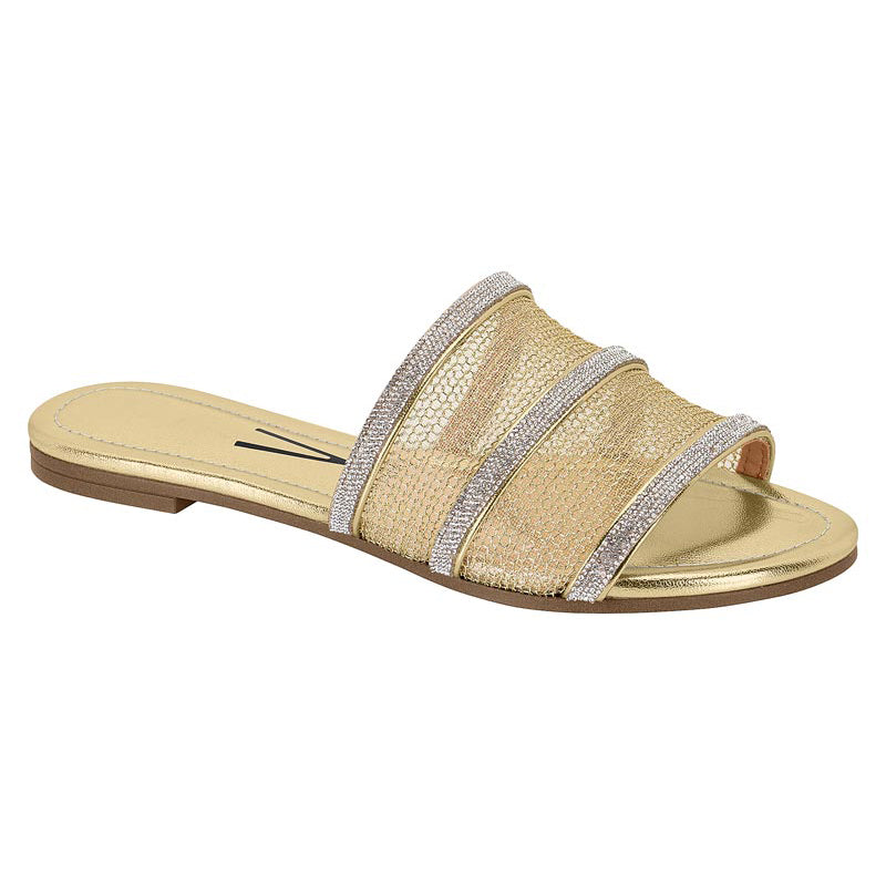 Gold Slide Sandals