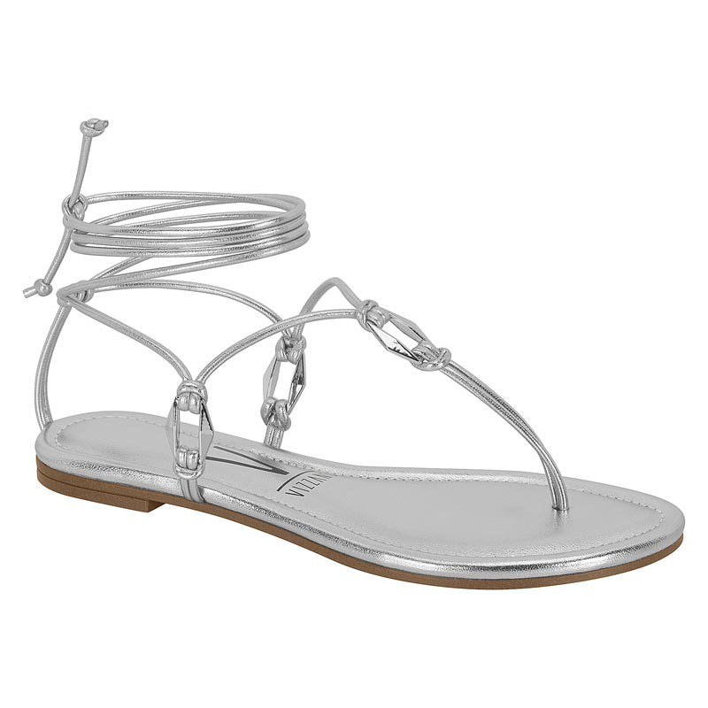 Silver Strappy Sandals