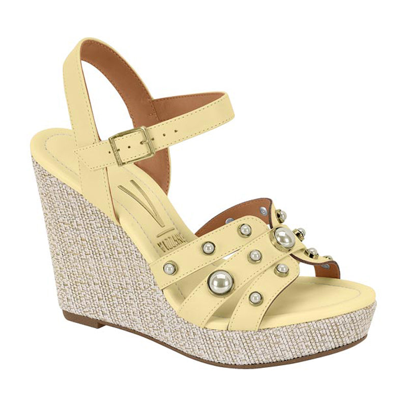 Pearl Details Yellow Wedges