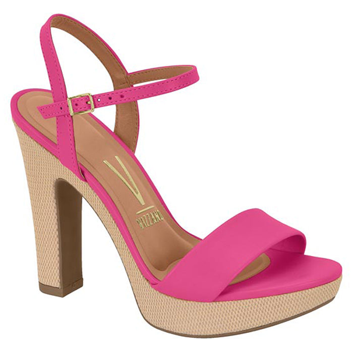 Fuchsia Straps Heels