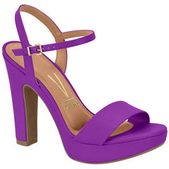 Purple Block Heels