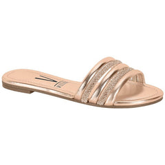 Rose Gold Slide Sandals