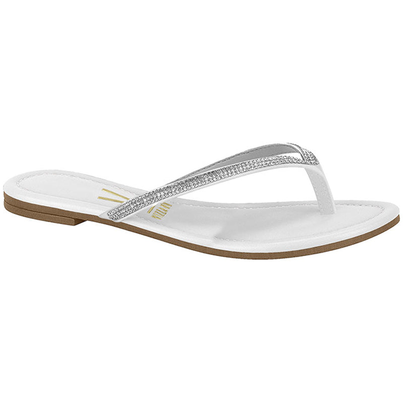 White Flat Sandals