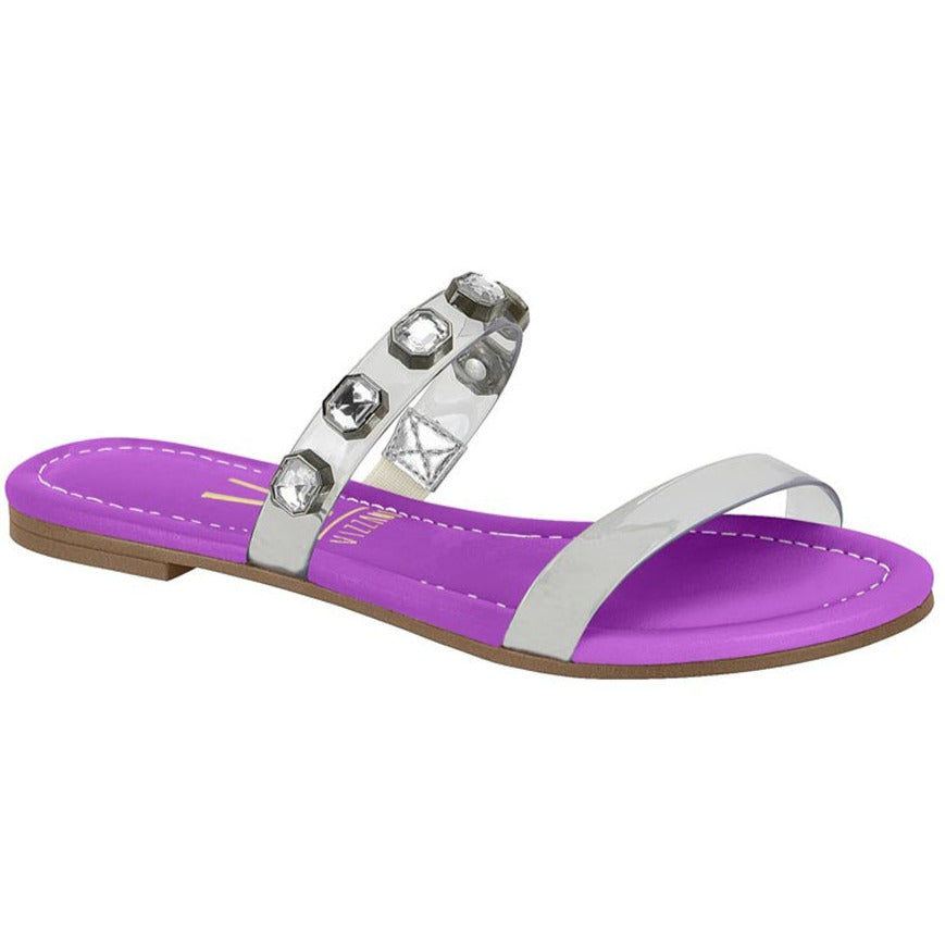 Purple Studded Sandals