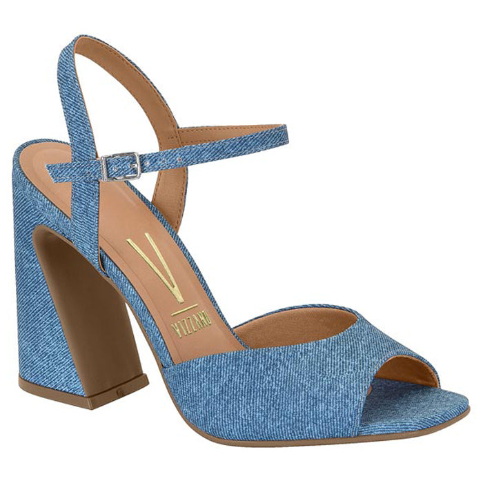 Blue Jeans Block Heels