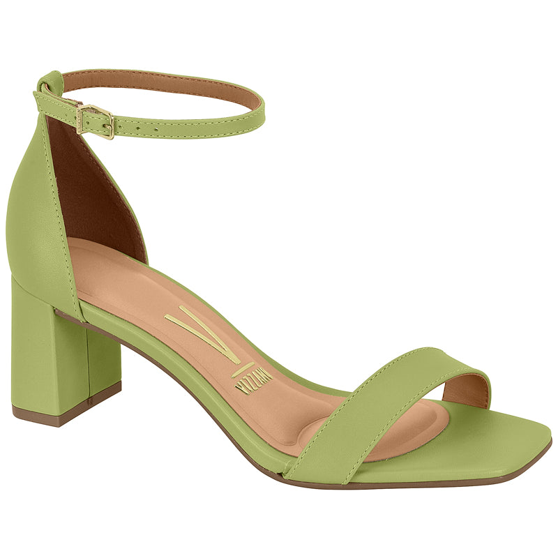 Green Straps Block heels