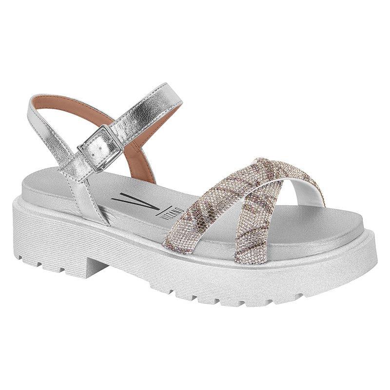 Silver Chunky Sandals