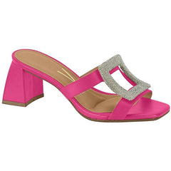 Pink Slide Block Heels