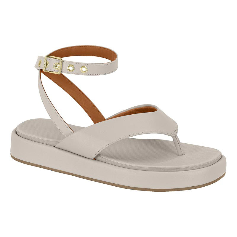 Gray Ankle Strap Chunky Sandals