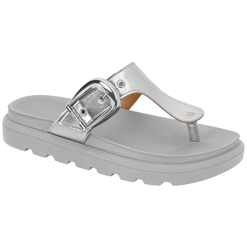 Silver Chunky Sandals