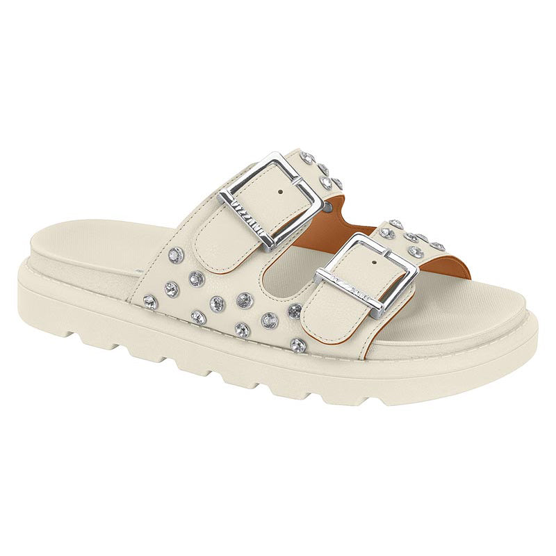 White Studded Chunky Sandals