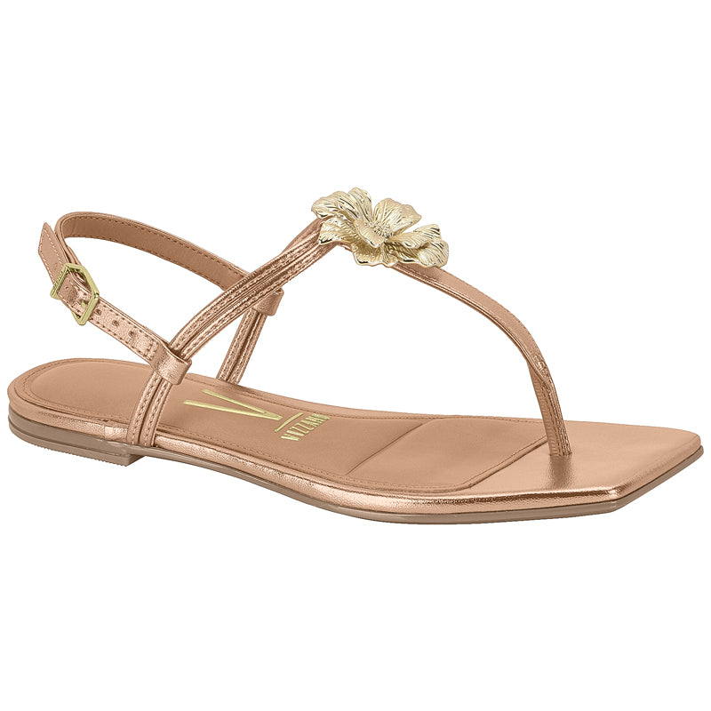 Gold Flower Rose Gold Sandals