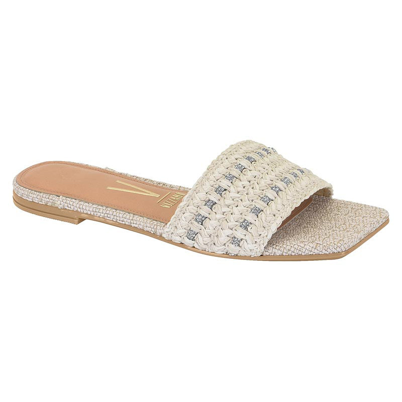 Beige Woven Sandals