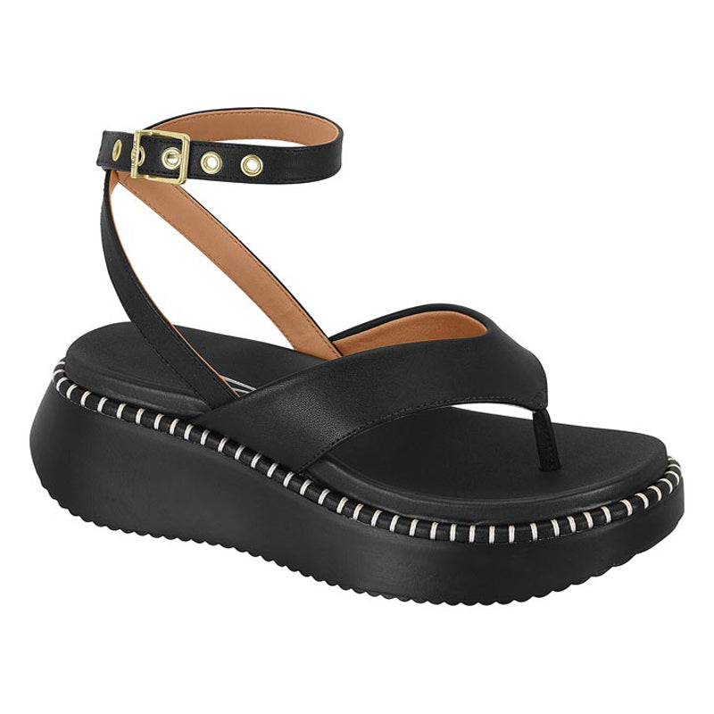 Black Strappy Chunky Sandals