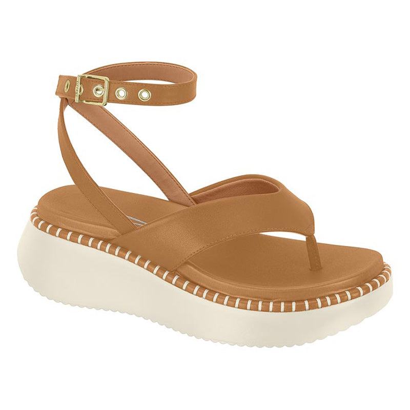 Tan Strappy Chunky Sandals