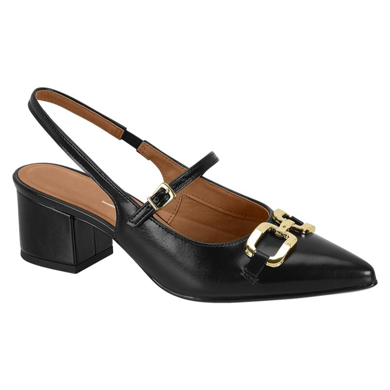 Slingback Pointy Block Heels